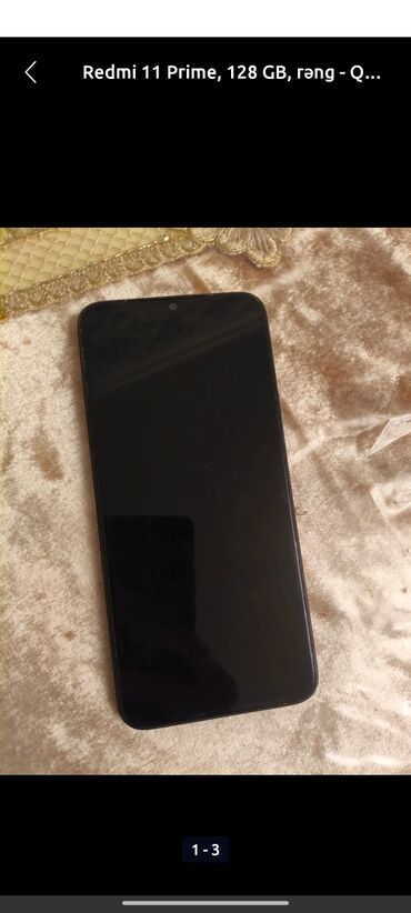 телефон fly fs554 power plus fhd: Redmi 11 Prime, 128 GB, rəng - Qara, Barmaq izi