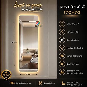 malazya yataq desti: Güzgü Divar üçün, Dekorativ, Arxa işıqlı — 4
