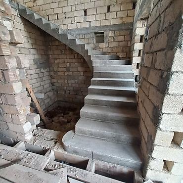 Beton işləri: Beton pilləkənlərin layihələndirilməsi və inşası xidməti - Daxili və — 9