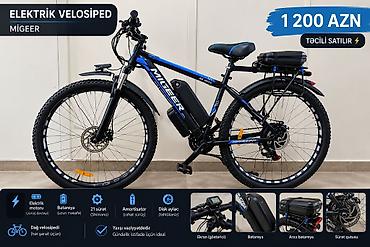 velosiped maşa: Yeni Elektrik velosipedi 29", sürətlərin sayı: 21, 500-750 Vt, Pulsuz çatdırılma — 1