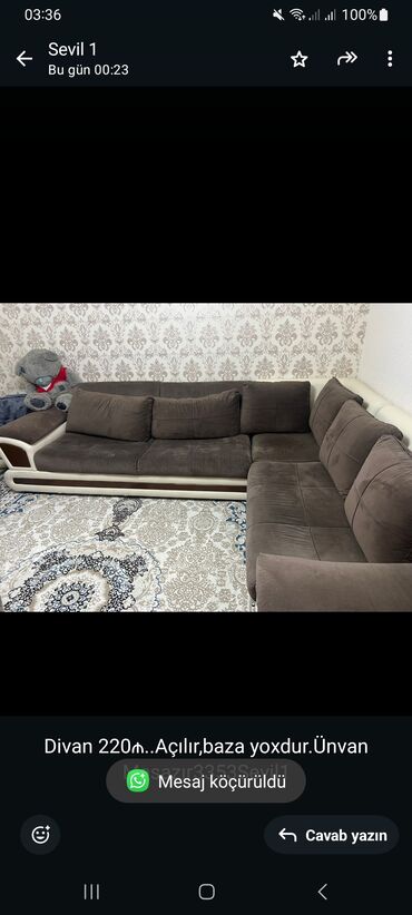 Mətbəx mebeli: Künc divan