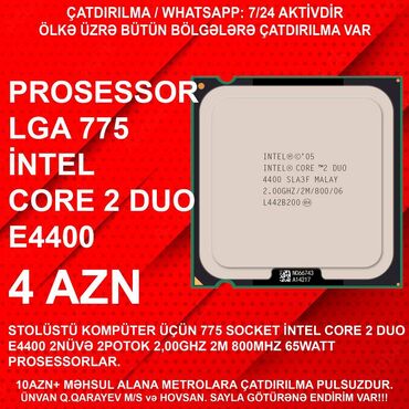 Operativ yaddaş (RAM): Prosessor Intel Core 2 Duo İntel Core 2 Duo, 2-3 GHz, 2 nüvə, İşlənmiş