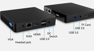 мини джек: Компьютер, ядролор - 2, ОЭТ 6 ГБ, Татаал эмес тапшырмалар үчүн, Жаңы, Intel Celeron, SSD