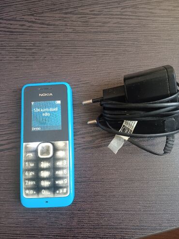 telefon 2 ci el: Nokia 105 4G, 2 GB, rəng - Göy, Düyməli