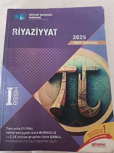 Testlər: Riyaziyyat toplu test kitabı satılır 📚 Az istifadə olunub, səliqəli — 1