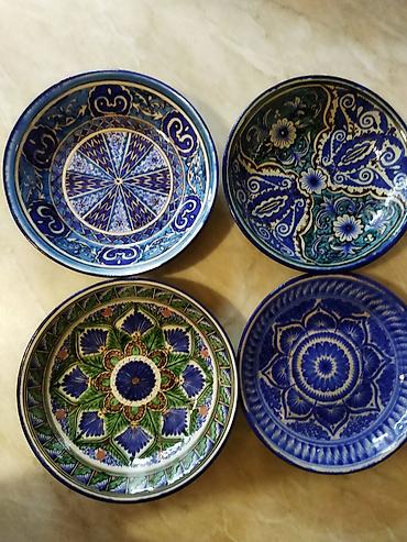 Посуда: Риштанская голубая керамика авторская ручная работа! Чаша для фруктов at lalafo.kg — 10 Посуда: Риштанская голубая керамика авторская ручная работа! Чаша для фруктов — 10