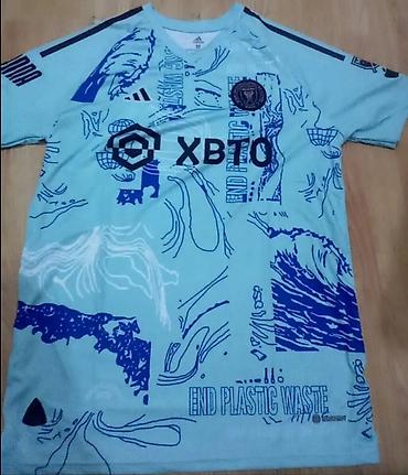 Kişi geyimləri: Futbolka, Adidas, M, rəng - Mavi — 1