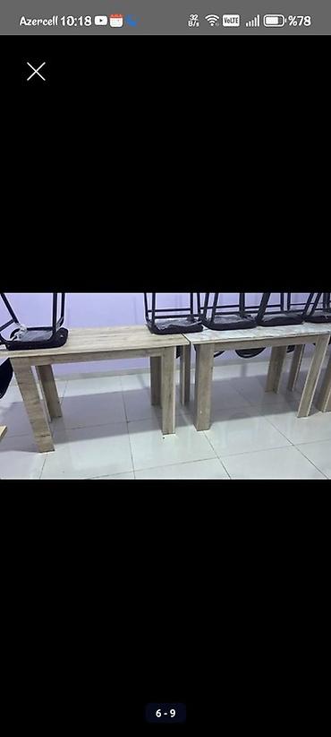 Masa və oturacaq dəstləri: Yeni, Açılmayan, Dördbucaq masa — 9