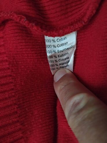 Džemperi: Džemper, Lacoste, bоја - Crvena, Pamuk — 11