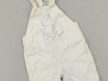 białe sukienki letnie boho: Dungarees, Next, 3-6 months, condition - Very good