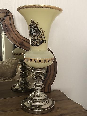 xonca qabi: Dekor ucun ev qablari. Hundurluk 60 sm. Dubaydan sifarisle getirilib — 2