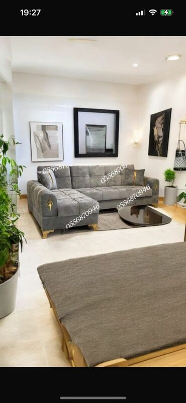 Sifarişlə restoran divanları: Künc divan, Qonaq otağı üçün, Parça, Bazasız, Açılan