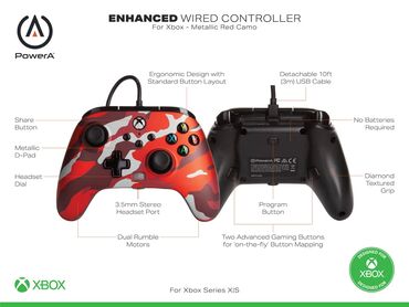 ремонт джойстиков ps4: PowerA Enhanced Wired Controller for Xbox Series X|S