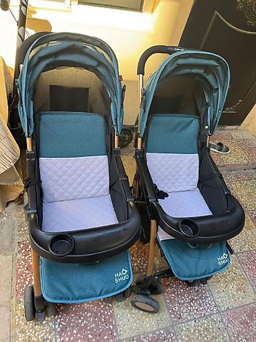 Uşaq arabaları: Milana Ekiz kaleska qiymeti 120man yaxwi veziyyerde seliqeli istifade — 1