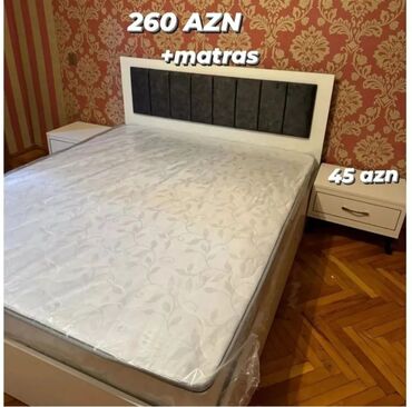 Çarpayılar: Yeni, İkinəfərlik çarpayı, Bazasız, Matras ilə, Siyirməsiz, Azərbaycan — 2