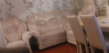 kuxna kunc divan: İşlənmiş, Klassik divan, Divan, 2 kreslo, Bazasız, Açılmayan — 2