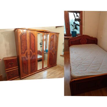 Yataq otağı dəstləri: İkinəfərlik çarpayı, Dolab, Termo, Tumba, İşlənmiş