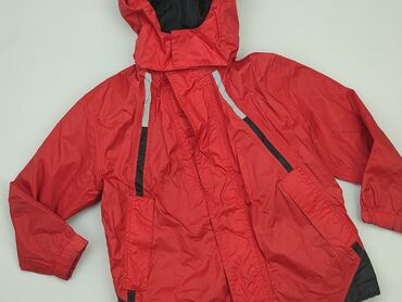 trencz czerwony: Raincoat, 9 years, 128-134 cm, condition - Good