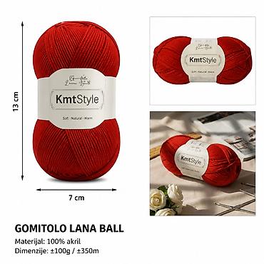 KMT Standardno tanko predivo, ciglastocrveno 3280552 - Brend: Kmt