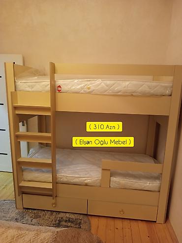 Oğlan və qız üçün, Yeni, Çarpayı, Matras ilə, Siyirməli, Taxta — 1