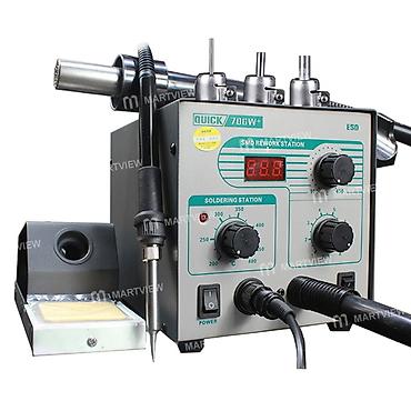 enzo fen: QUICK 706W+ ESD SMD Rework Station – isti hava və lehimləmə stansiyası — 1
