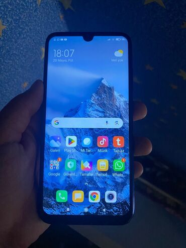 xiaomi yi крепление: Xiaomi Redmi Note 7, 32 ГБ, цвет - Синий, 
 Отпечаток пальца