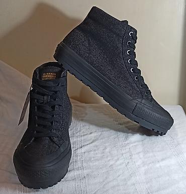zara s: G-STAR RAW visoke patike – crni denim 44 Cena- 3890 din - Model — 6