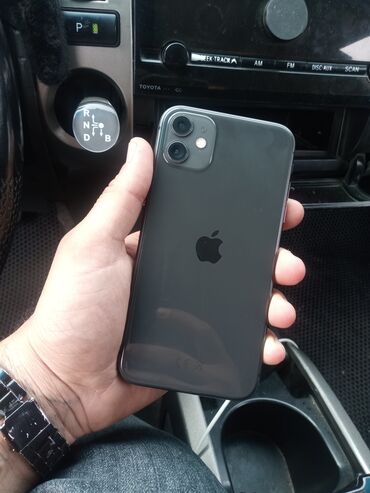 işlənmiş maşınlar: IPhone 11, 64 GB, Qara, Simsiz şarj, Face ID, Sənədlərlə