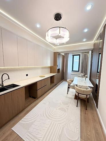 Продажа квартир: 3 комнаты, 82 м², Асанбай мкр Элитка, 9 этаж, Дизайнерский ремонт — 2