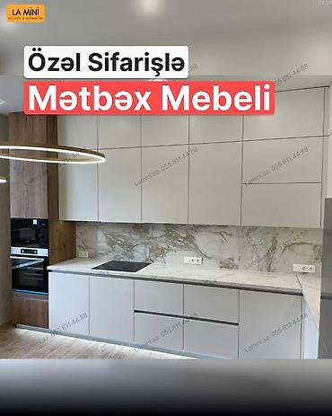 Özəl sifarişlə hazırlanmış mətbəx mebeli - Minimalist və funksional