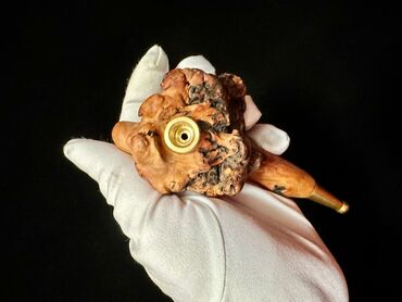 Qəlyan, vayp və aksesuarları: Qeyri-adi dizayna malik, əl işi taxta tənbəki. Ağac kökündən — 3