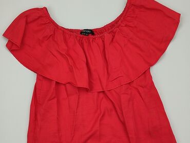 czerwona bluzki krótki rękaw: Bluzka Damska, Esmara, L, stan - Bardzo dobry