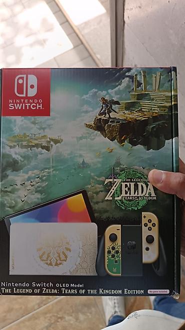 Nintendo Switch OLED – The Legend of Zelda: Tears of the Kingdom lalafo.az -da Nintendo Switch OLED – The Legend of Zelda: Tears of the Kingdom