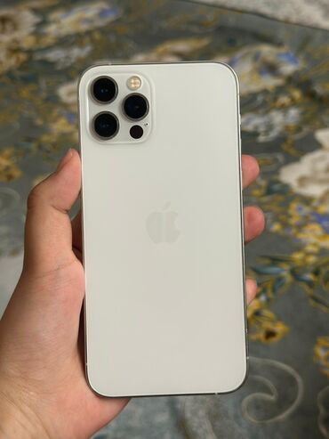 iphone 12 про макс цена в бишкеке: IPhone 12 Pro, Колдонулган, 128 ГБ, Ак, 74 %