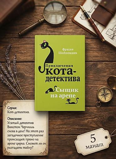Книги и журналы: Приключения кота-детектива. Сыщик на арене Усатый детектив Винстон — 1