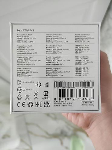 redmi saat: Redmi Watch 5 – Ağıllı Saat (Obsidian Black) Xüsusiyyətlər: - Model — 2