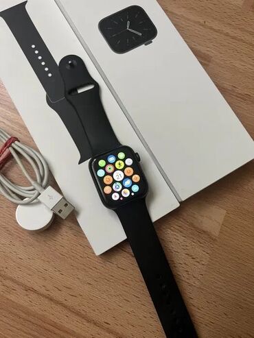 note 12 ekran: İşlənmiş, Smart saat, Apple, Sim kart, rəng - Qara