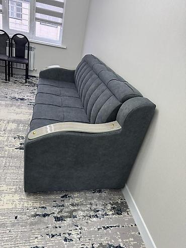 sofa: Раскладной диван-трансформер, серый велюр/микрофибра - Тип: прямой — 1