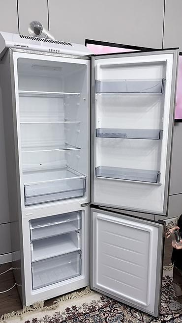 Техника для кухни: Двухкамерный холодильник с нижней морозильной камерой, серебристый — 1
