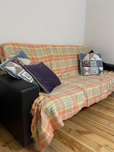 подушка для дивана: Диван-кровать, цвет - Серый, Б/у