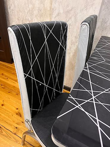 künc mətbəxi: Mətbəx üçün, İşlənmiş, Açılan, Kvadrat masa, 4 stul — 2