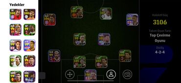 сколько стоит playstation 2: EFootball PES 2021 oyununda güclü komanda. Kollektiv gücü 3106-dır