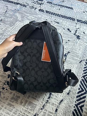 cd card: Рюкзак Coach Signature, компактный городской формат. - Цвет: черный с — 2