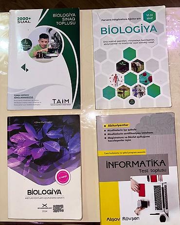 array informatika: Təhsil və imtahan hazırlığı üçün dörd kitab paketi: 1) “Biologiya — 1