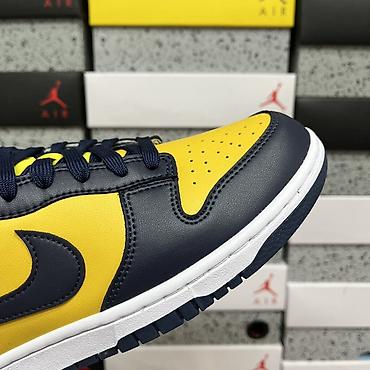 Кроссовки и спортивная обувь: Nike Dunk Low Retro “Midnight Navy/Varsity Maize” - Классическая — 4