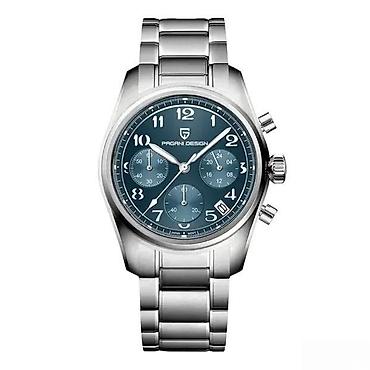 Ručni satovi: PAGANI DESIGN PD-1773 - 38mm - Plava - Seiko VH63 Potpuno nov muški — 11