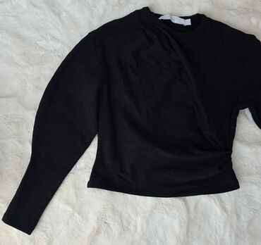 Dukserice: Balenciaga, S (EU 36), Jednobojni, bоја - Crna — 3