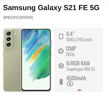 samsung tab 7: Samsung Galaxy S21 FE, 128 GB, rəng - Göy, Barmaq izi, Sensor, Zəmanət — 1
