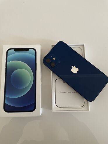 Apple iPhone: IPhone 12, Б/у, 64 ГБ, Зарядное устройство, Кабель, Коробка, 80 %