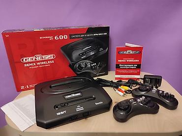 Другие игры и приставки: Retro Genesis Remix Wireless oyun konsolu - 2‑si‑1‑də sistem: SMD — 1